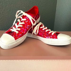 Converse sequin sneakers.
